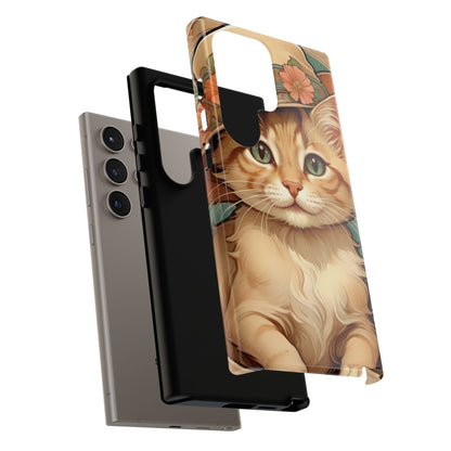 Alphonse Mucha Tough Phone Cases (A kitten)