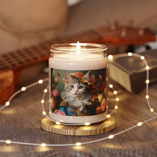 Rococo Cat Scented Soy Candle 3, 9oz