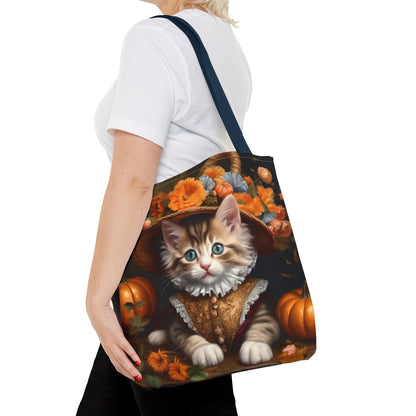 Halloween Rococo Kitten Tote