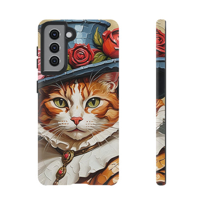 Oil Painting Cat Tough Phone Cases (A Gentleman)