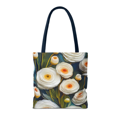 Vincent Van Gogh inspired White Ranunculus Tote Bag