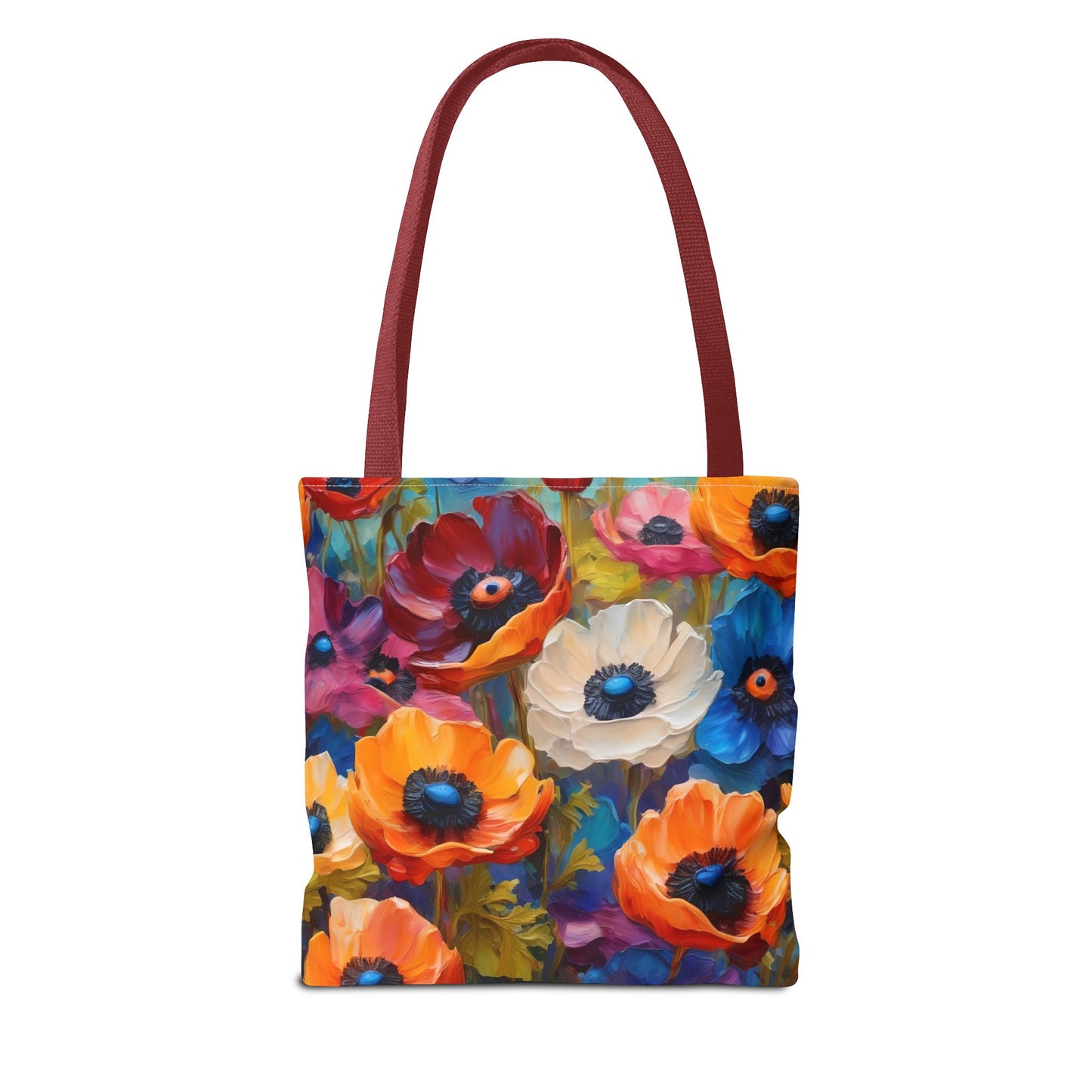 Claude Monet inspired Colorful Anemones Tote Bag