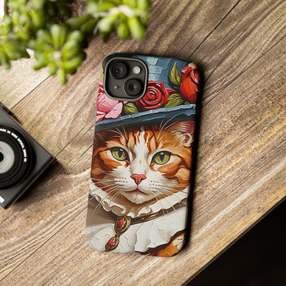 Oil Painting Cat Tough Phone Cases (A Gentleman)