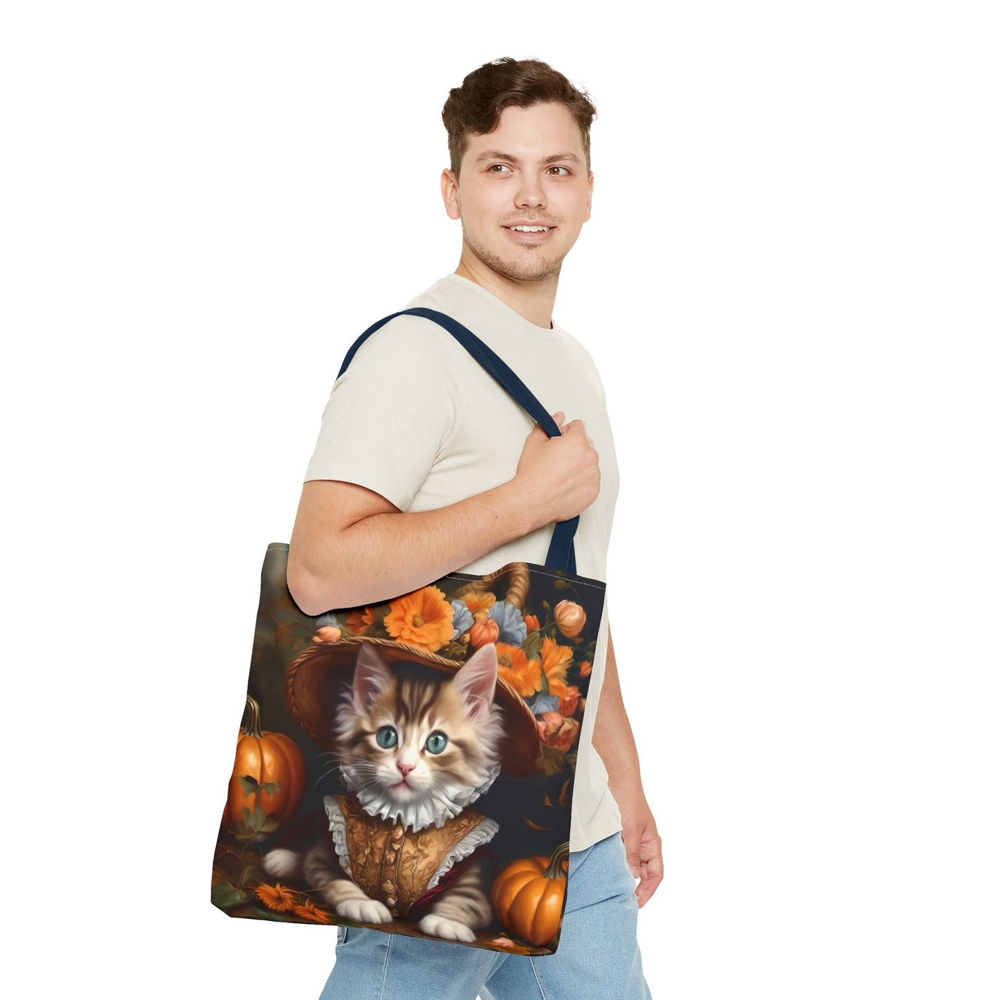 Halloween Rococo Kitten Tote