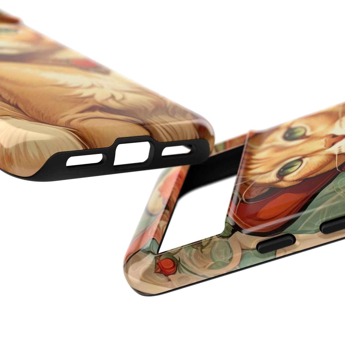 Alphonse Mucha Tough Phone Cases (A lady cat)
