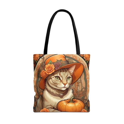 Halloween Art Nouveau Cat Tote