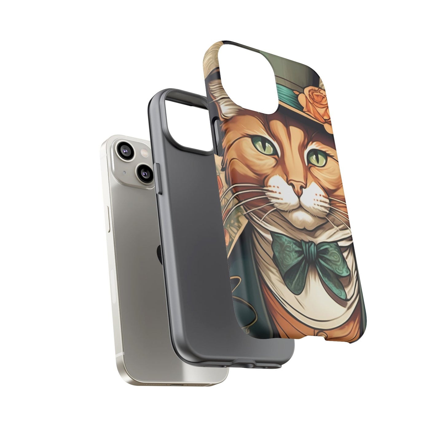Alphonse Mucha Tough Phone Cases (A gentleman cat)