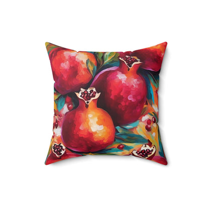 Vincent Van Gogh inspired Pomegranates Square Pillow