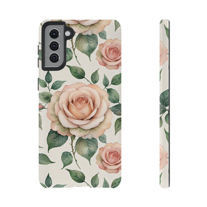 Watercolor Large Roses Tough Cases