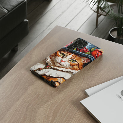 Oil Painting Cat Tough Phone Cases (A Gentleman)