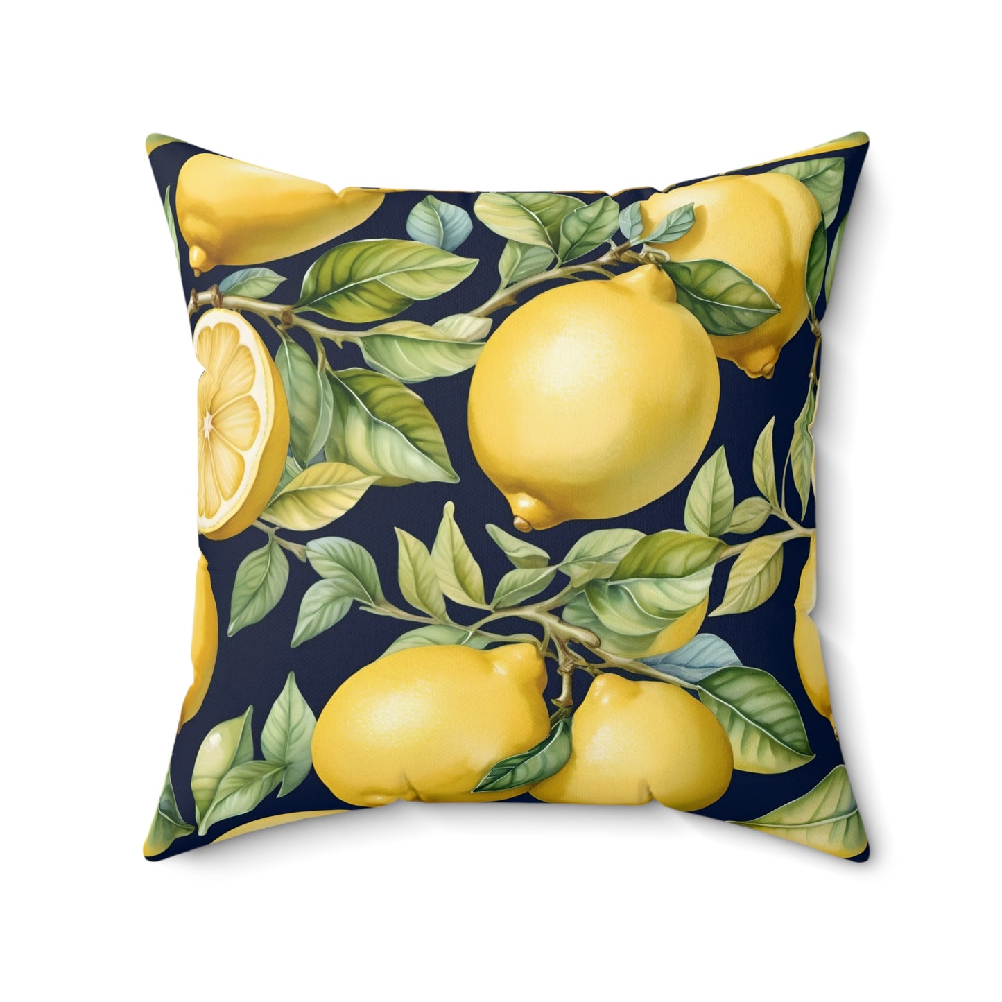 Rococo Lemons Square Pillow