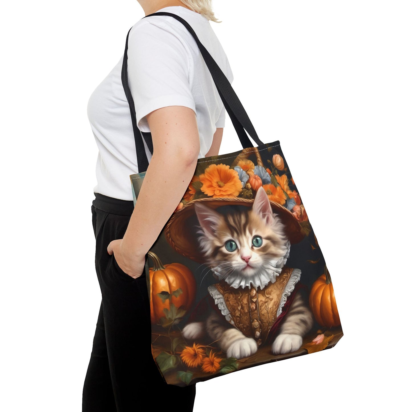 Halloween Rococo Kitten Tote