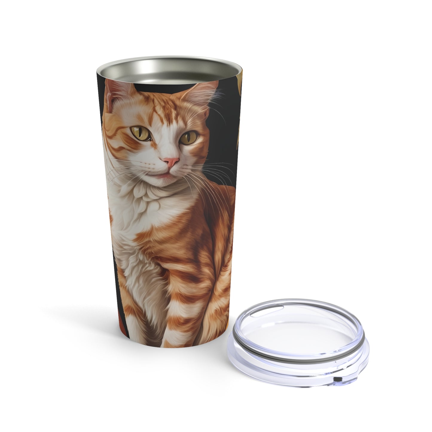 Halloween Sandro Botticelli Cat Tumbler 20oz Black