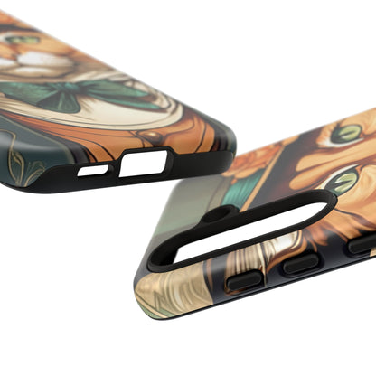 Alphonse Mucha Tough Phone Cases (A gentleman cat)