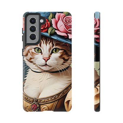 Oil Painting Cat Tough Phone Cases (A Lady 2)