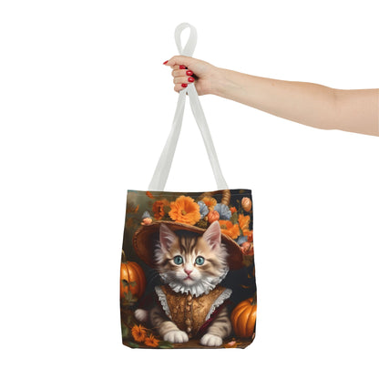 Halloween Rococo Kitten Tote