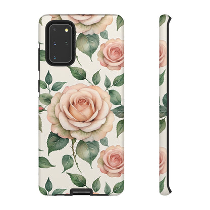 Watercolor Large Roses Tough Cases