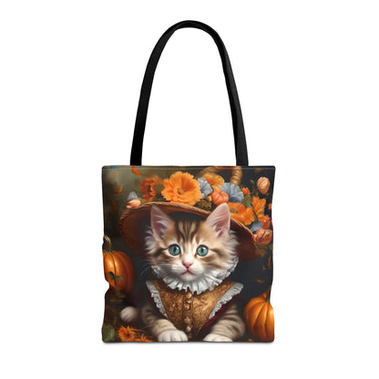 Halloween Rococo Kitten Tote