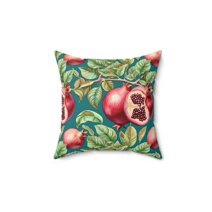 Rococo Pomegranates Square Pillow