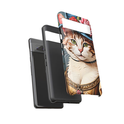 Oil Painting Cat Tough Phone Cases (A Lady 2)