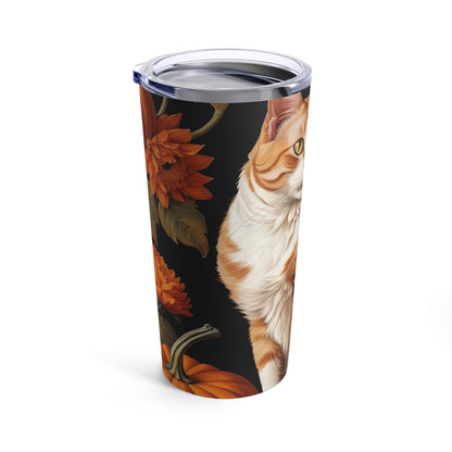 Halloween Sandro Botticelli Cat Tumbler 20oz Black