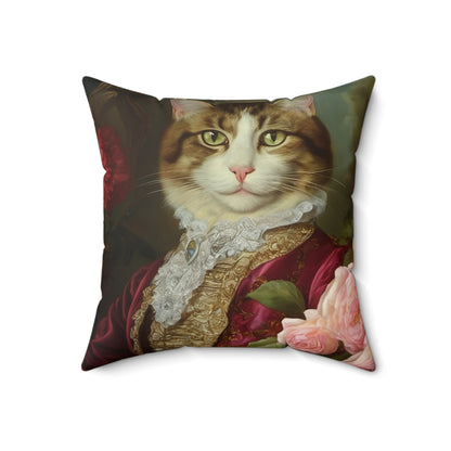 Rococo Cat Square Pillow (A Gentleman 2)