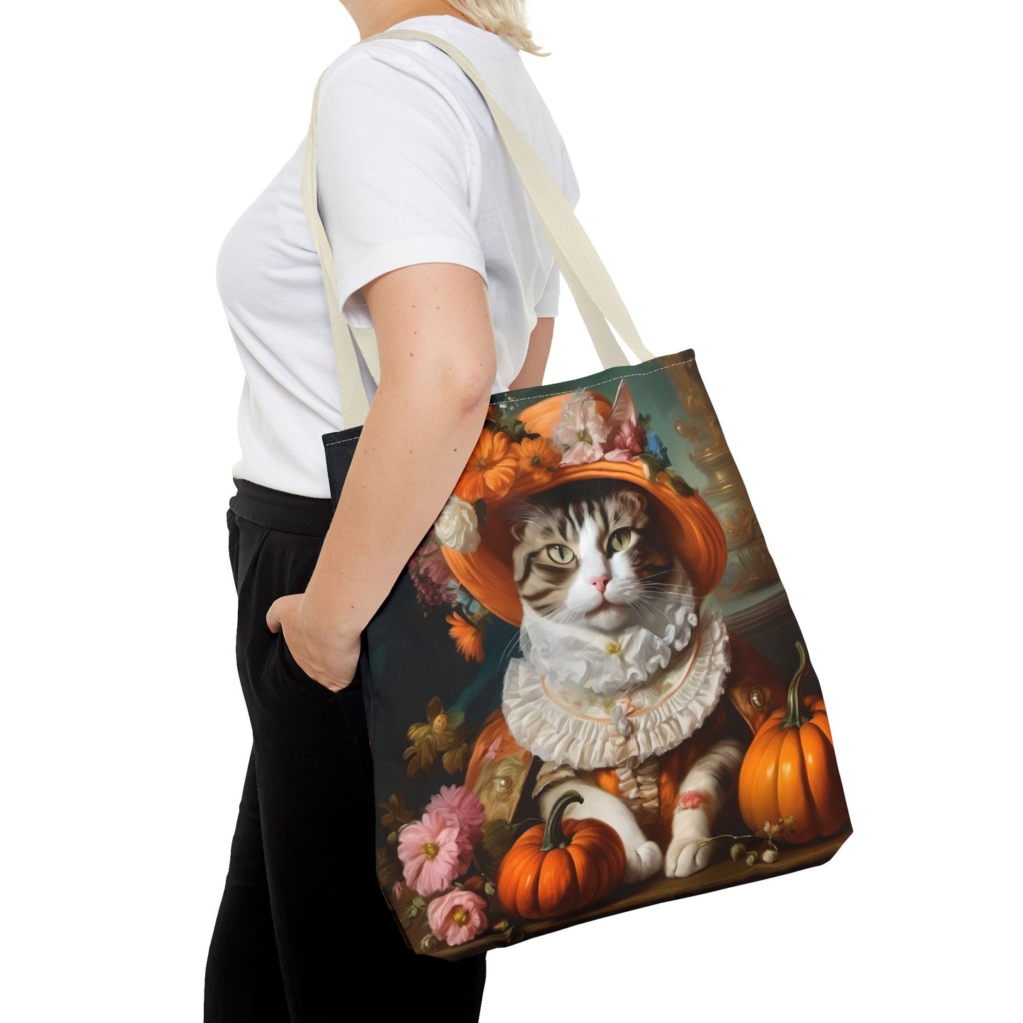 Halloween Rococo Cat Tote