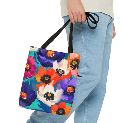 Fauvism inspired Colorful Anemones Tote Bag