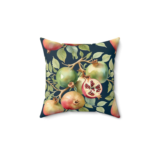 Rococo Pomegranates Square Pillow 2