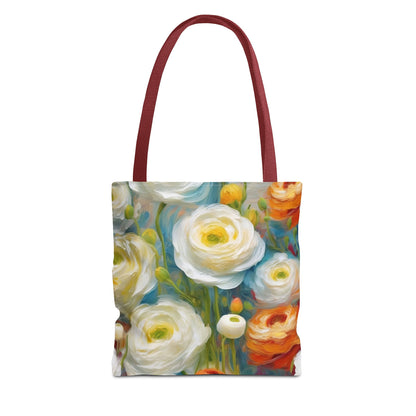 Claude Monet inspired Tender Ranunculus Tote Bag