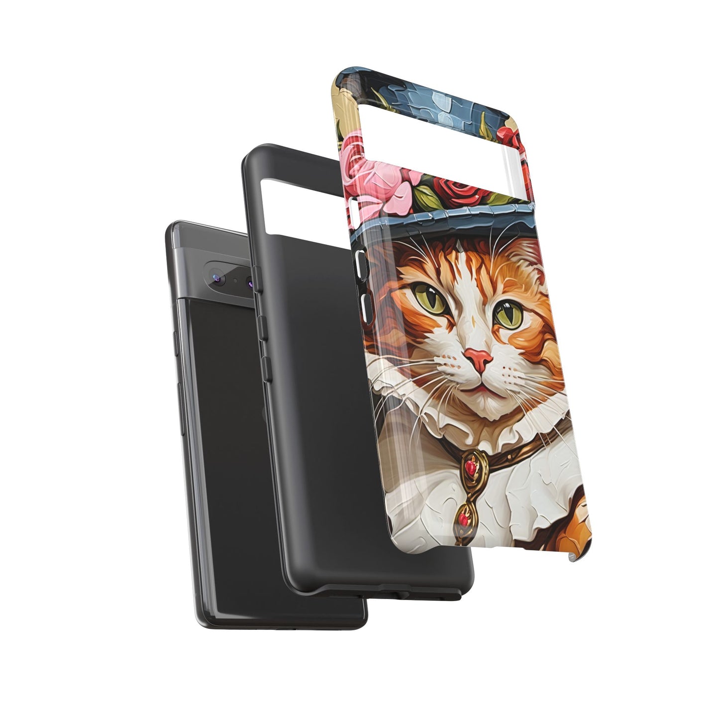Oil Painting Cat Tough Phone Cases (A Gentleman)