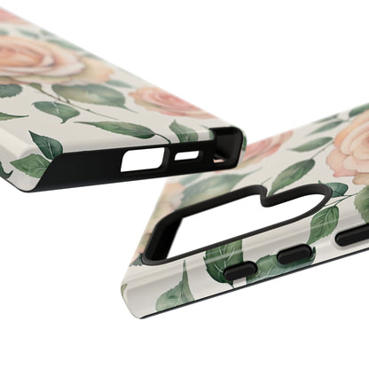 Watercolor Large Roses Tough Cases
