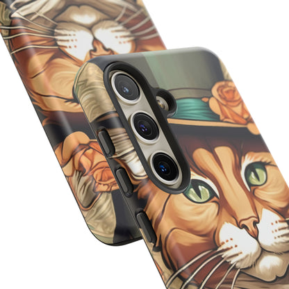 Alphonse Mucha Tough Phone Cases (A gentleman cat)