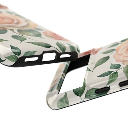 Watercolor Large Roses Tough Cases