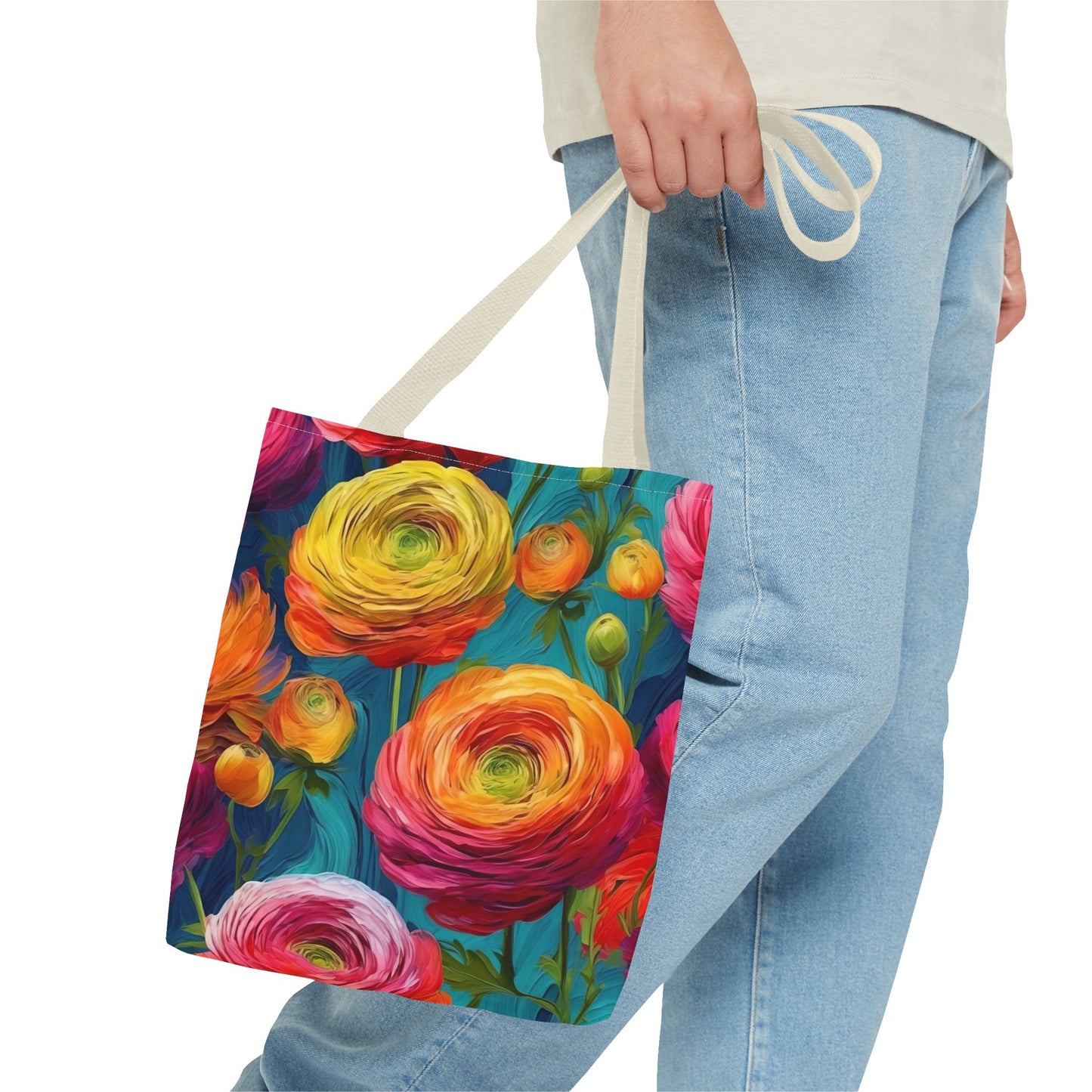 Vincent Van Gogh inspired Colorful Anemones Tote Bag 2