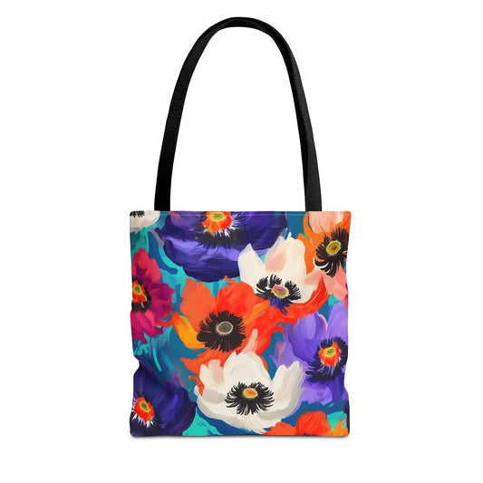 Fauvism inspired Colorful Anemones Tote Bag