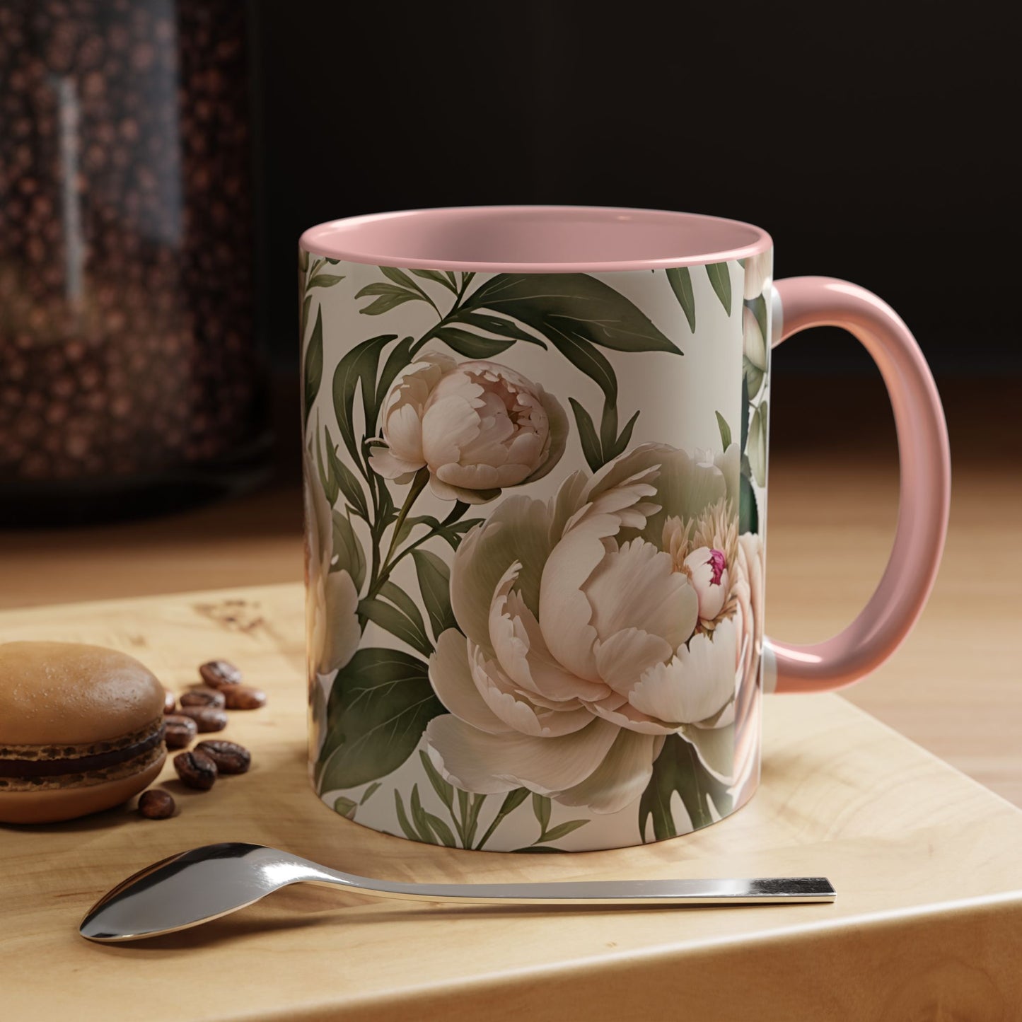 Watercolor Large Peonies Coffee Mug Coffee Mug 11oz (0.33 l)