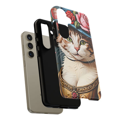 Oil Painting Cat Tough Phone Cases (A Lady 2)