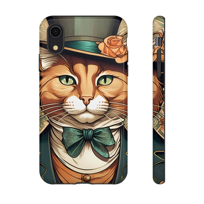 Alphonse Mucha Tough Phone Cases (A gentleman cat)