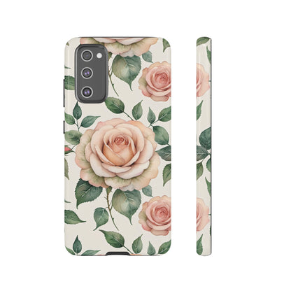 Watercolor Large Roses Tough Cases