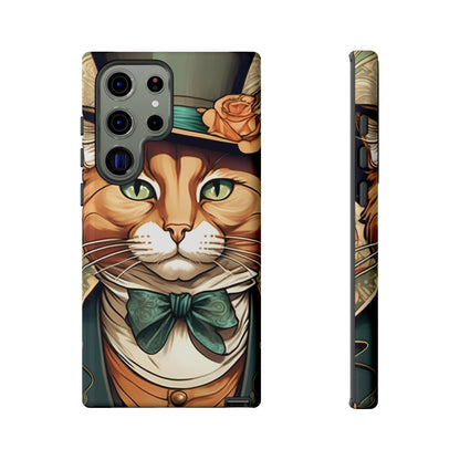 Alphonse Mucha Tough Phone Cases (A gentleman cat)