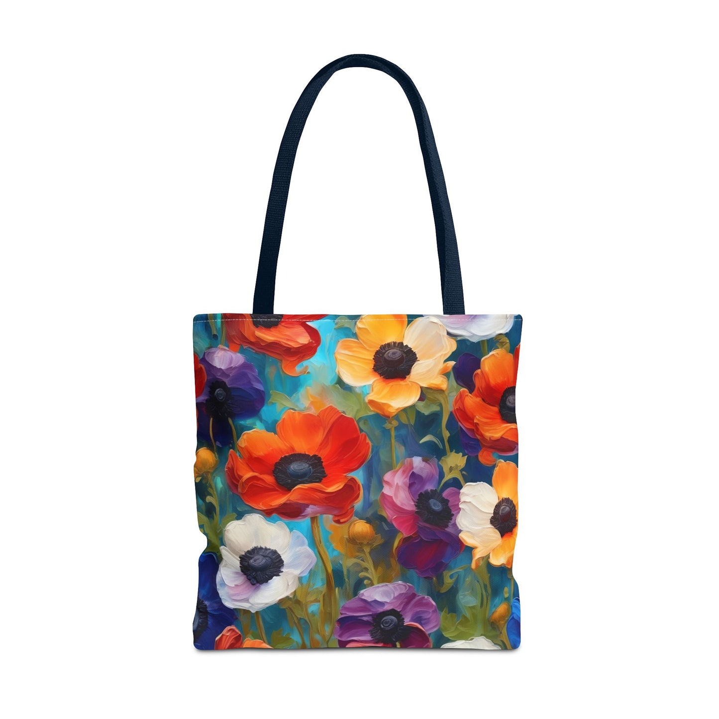 Claude Monet inspired Colorful Anemones Tote Bag