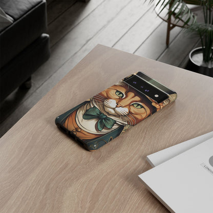 Alphonse Mucha Tough Phone Cases (A gentleman cat)