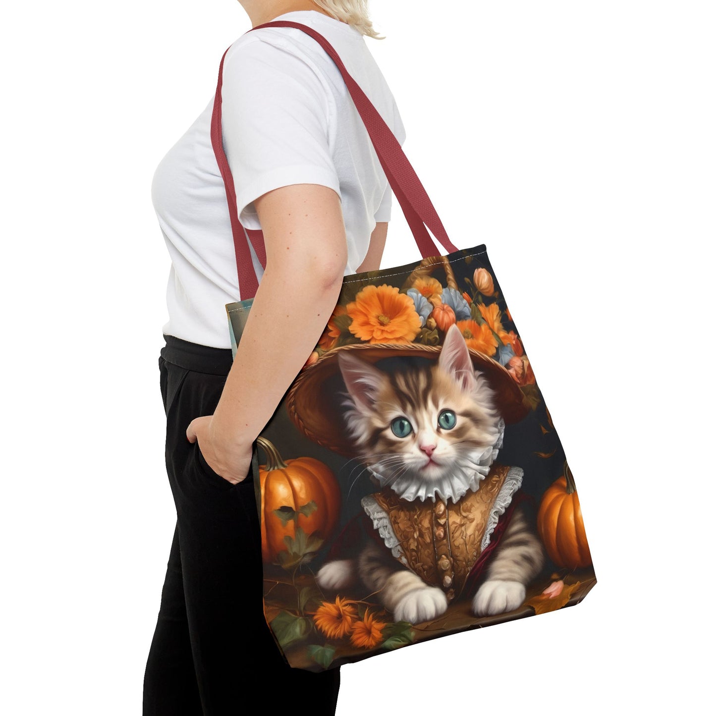 Halloween Rococo Kitten Tote