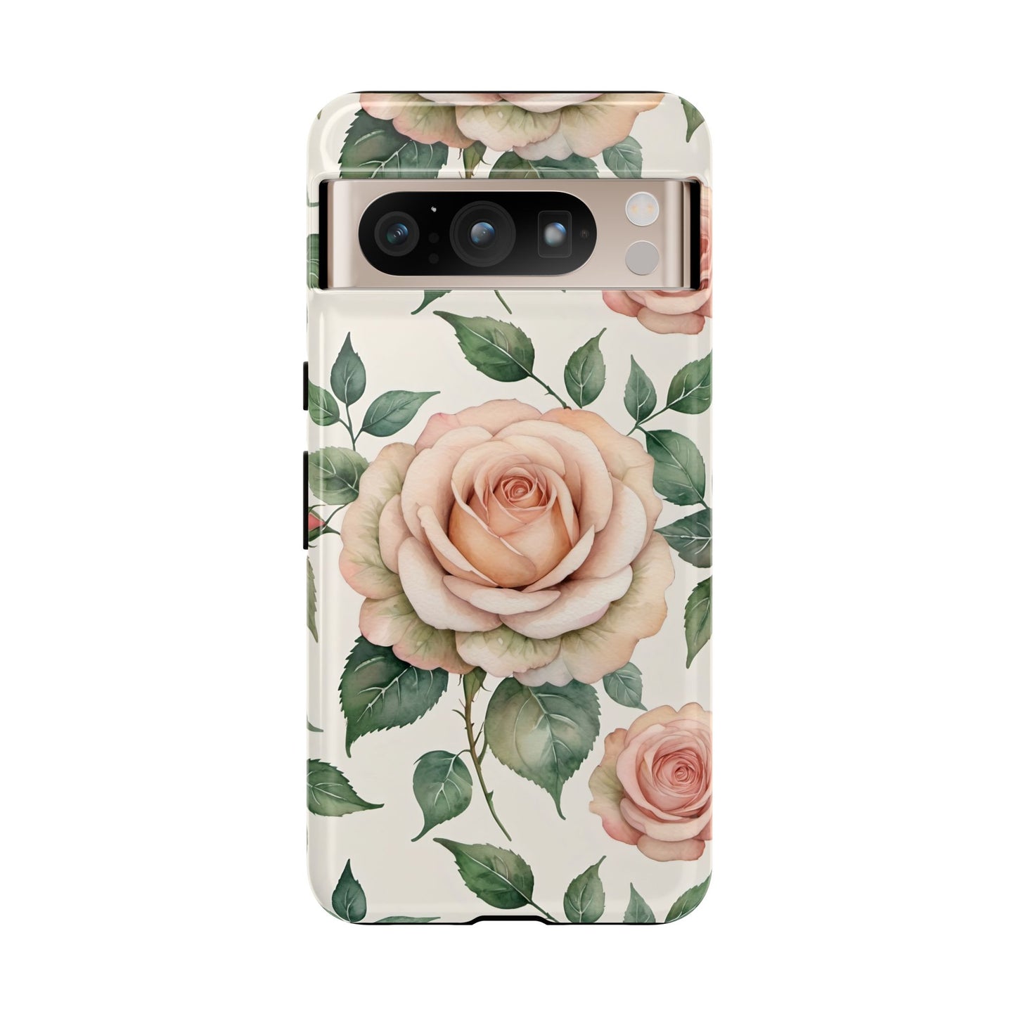 Watercolor Large Roses Tough Cases