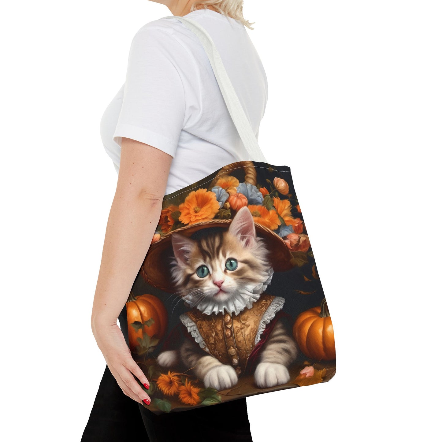 Halloween Rococo Kitten Tote