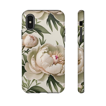 Watercolor Large Peonies Tough Cases