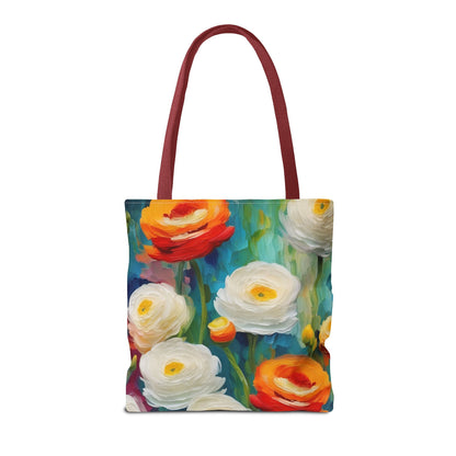 Claude Monet inspired Tender Ranunculus Tote Bag