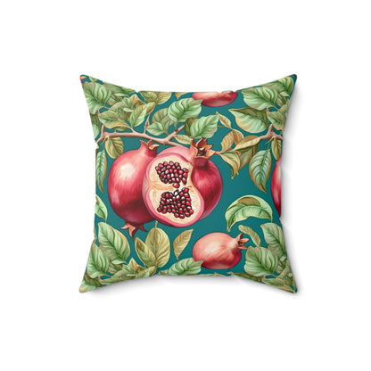 Rococo Pomegranates Square Pillow