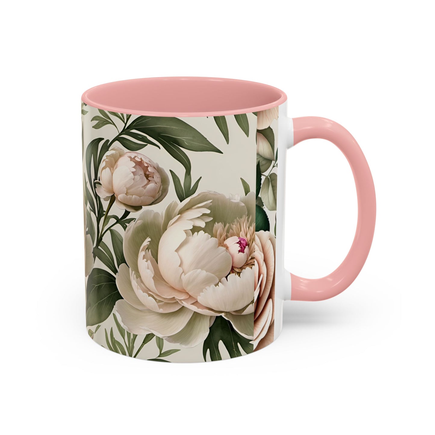 Watercolor Large Peonies Coffee Mug Coffee Mug 11oz (0.33 l)